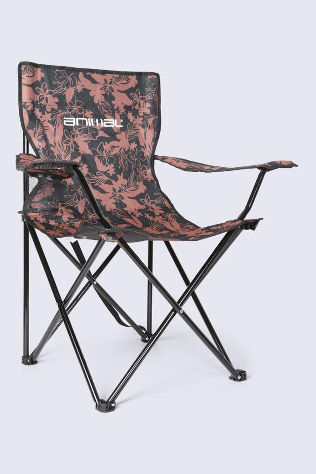 Folding Patterned Chair - Brown