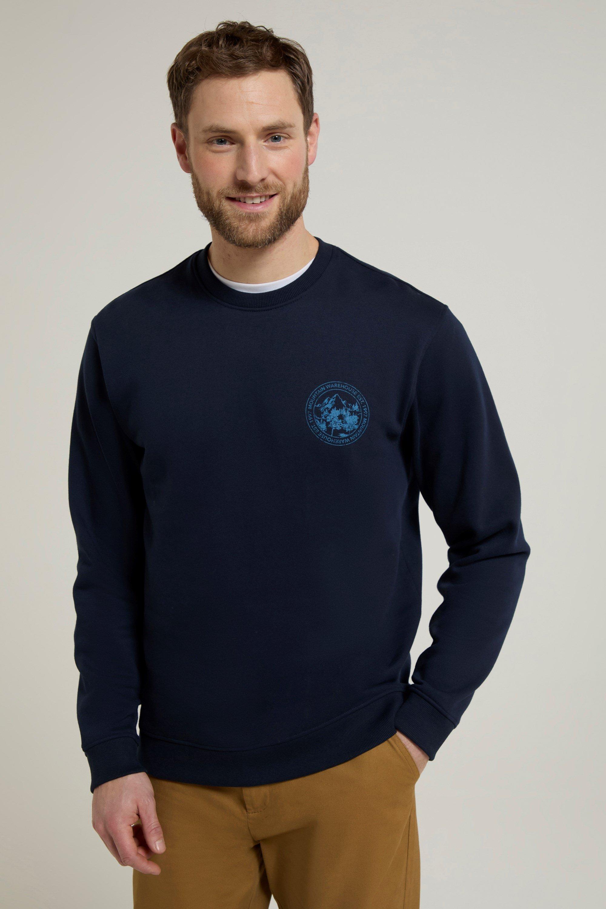 Circle Mountain Crew Neck Sweatshirt - Navy