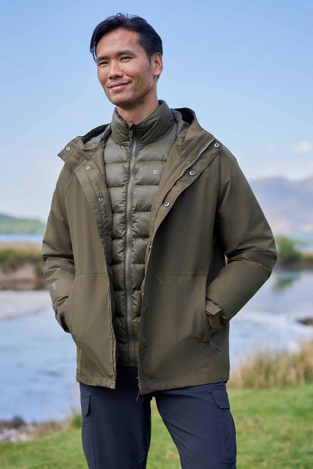 Alaskan Mens 3-in-1 Waterproof Jacket - Green
