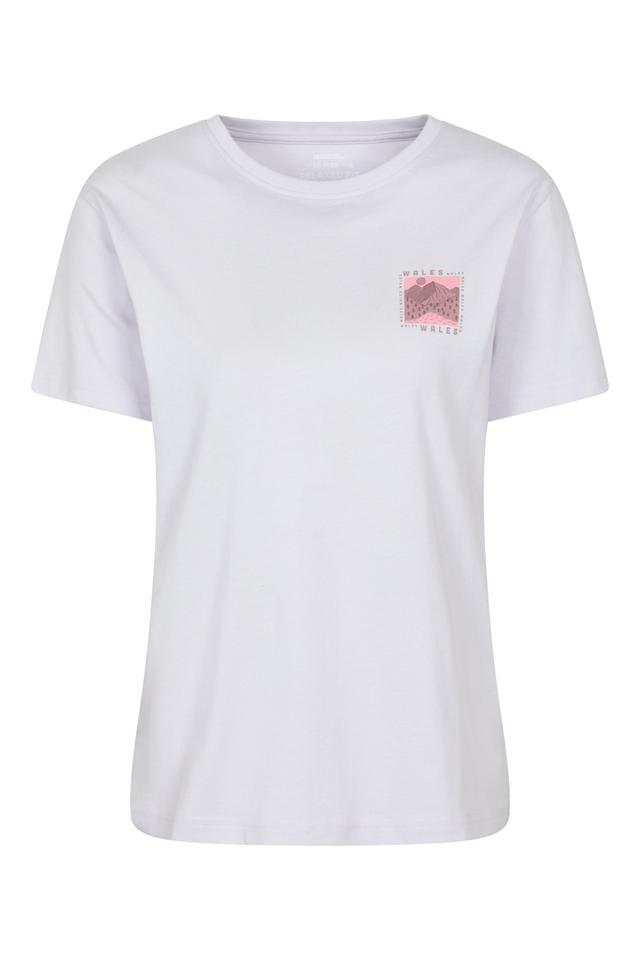 Wales Printed Womens T-Shirt - Purple
