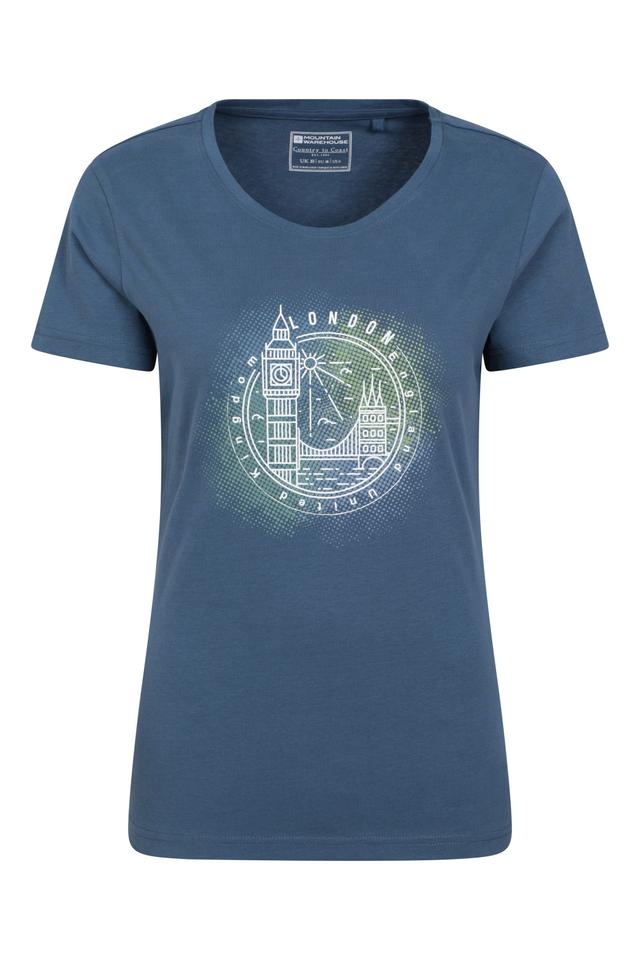 London Graphic Womens Short Sleeve Tee - Navy