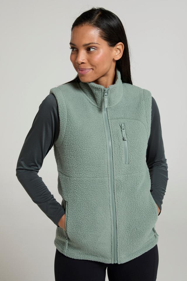 Buxton Womens Borg Gilet - Green