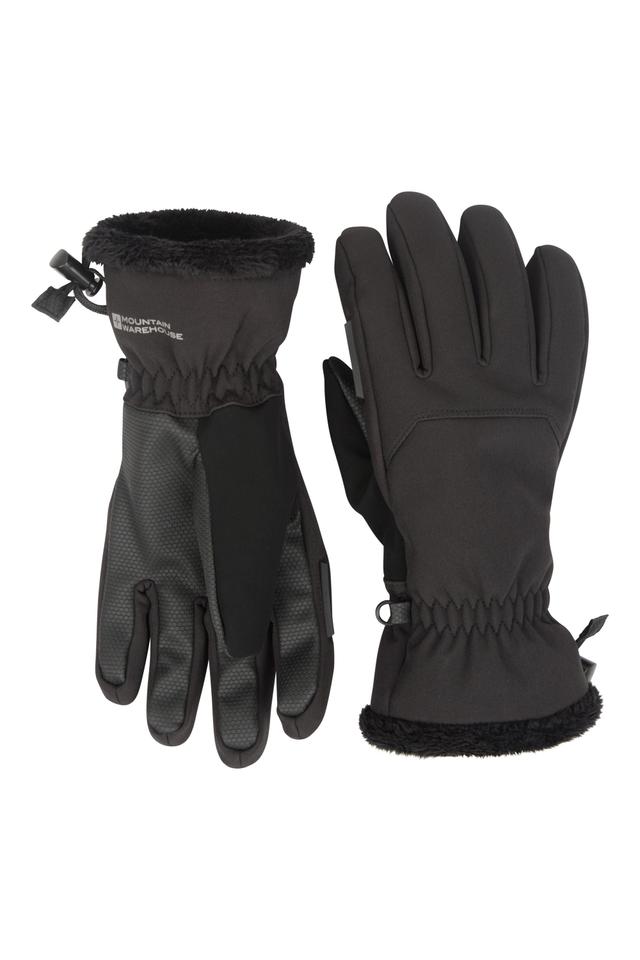 Escalade Womens Waterproof Softshell Ski Gloves - Black