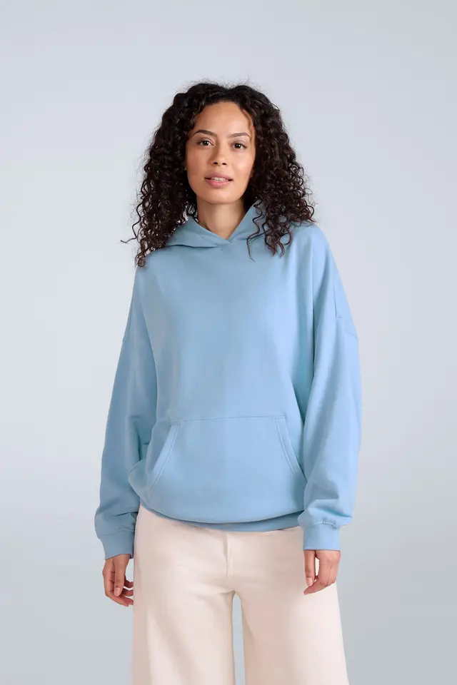 Idol Womens Drop Shoulder Hoodie - Blue