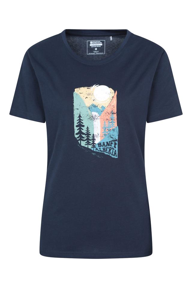 Banff Graphic Womens Relaxed Fit Short Sleeve Tee - Navy