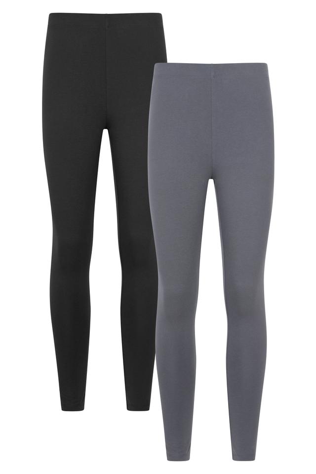 Womens Cotton Blend Leggings Multipack - Grey