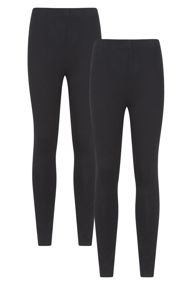 Womens Cotton Blend Leggings Multipack - Black