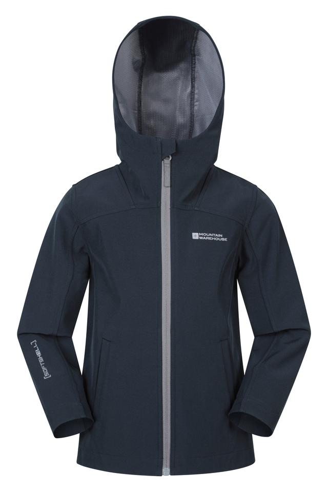 Retreat Kids Lightweight Softshell Jacket - Black