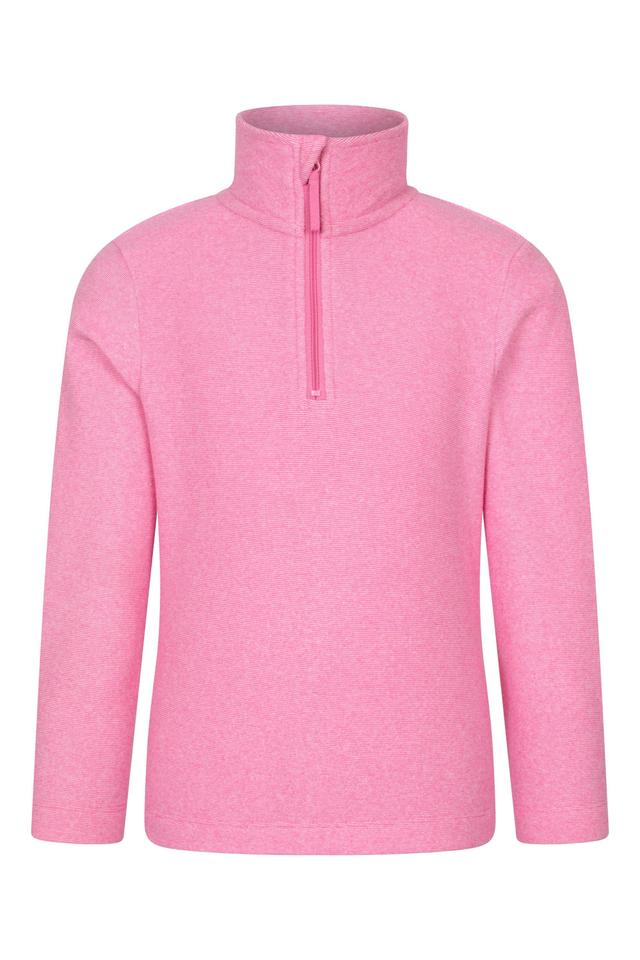 Hebridean Kids Half Zip Fleece - Pink