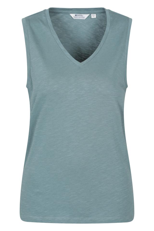 Whitley Womens V-Neck Vest - Green