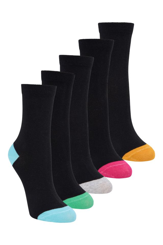 Everyday Kids Polygiene Mid-Calf Socks - 5-Pack - Black