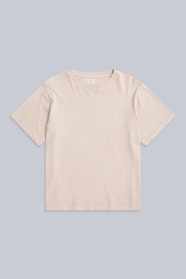 Grace Womens Oversized T-Shirt - Beige