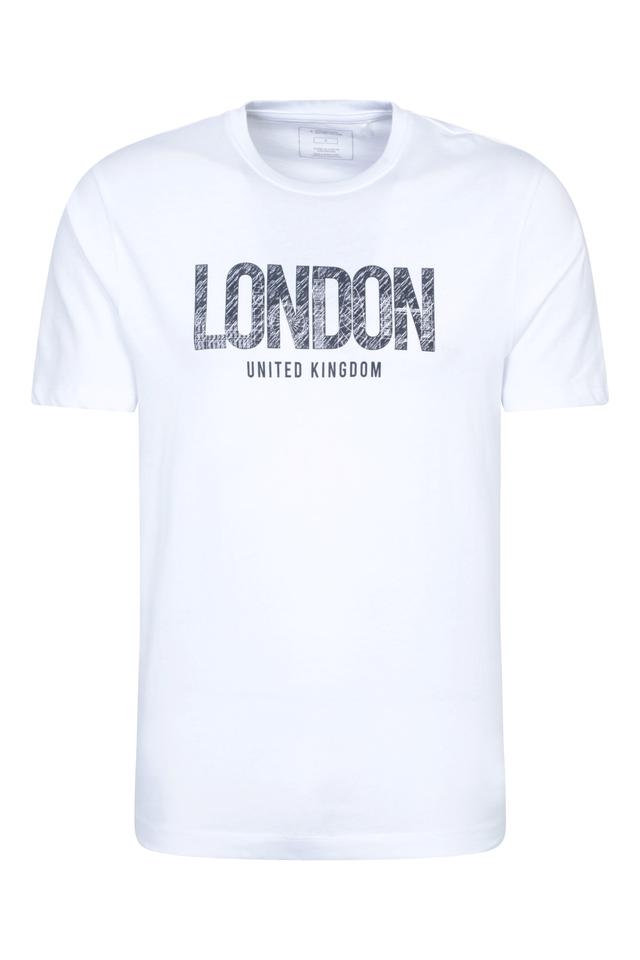 London Mens Short Sleeved T-Shirt - White