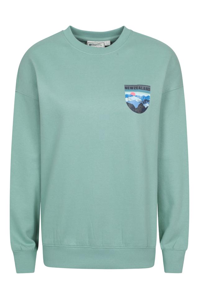 New Zealand Graphic Womens Sweatshirt - Green