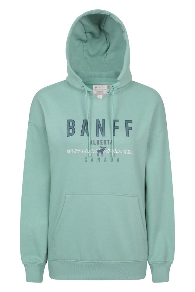 Banff Graphic Womens Relaxed Fit Hoodie - Green