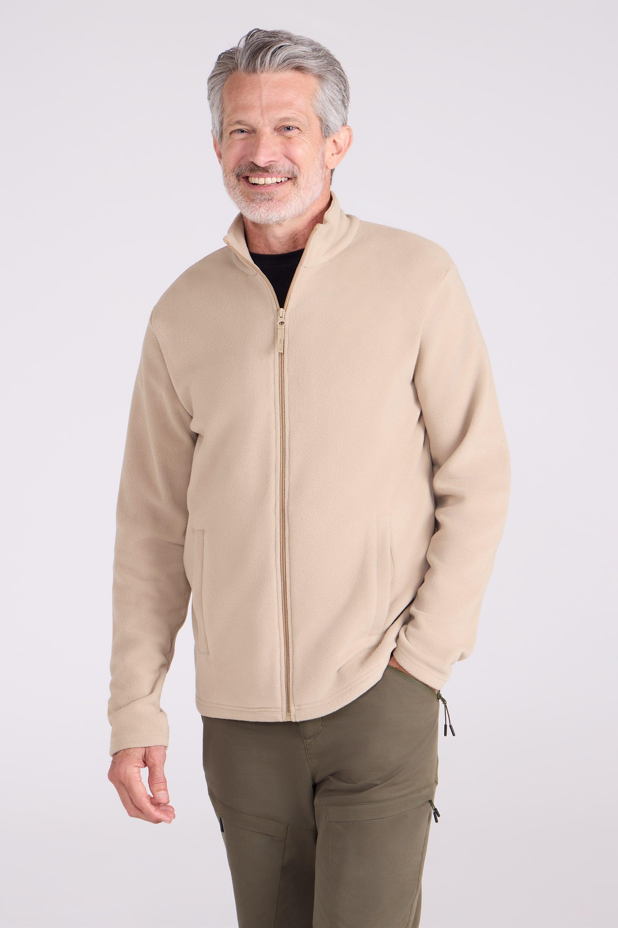 Raso Mens Full Zip Fleece - Off White