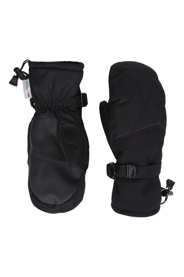 Extreme Womens Waterproof Ski Mittens - Black