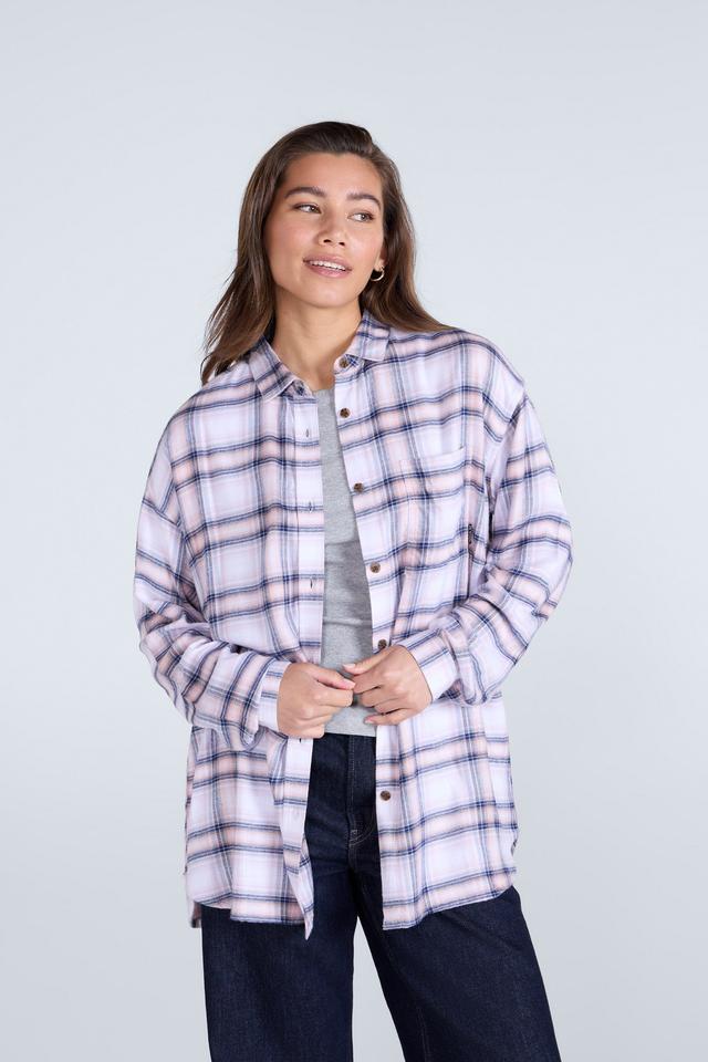 Masie Womens Supersoft Relaxed Fit Shirt - Purple