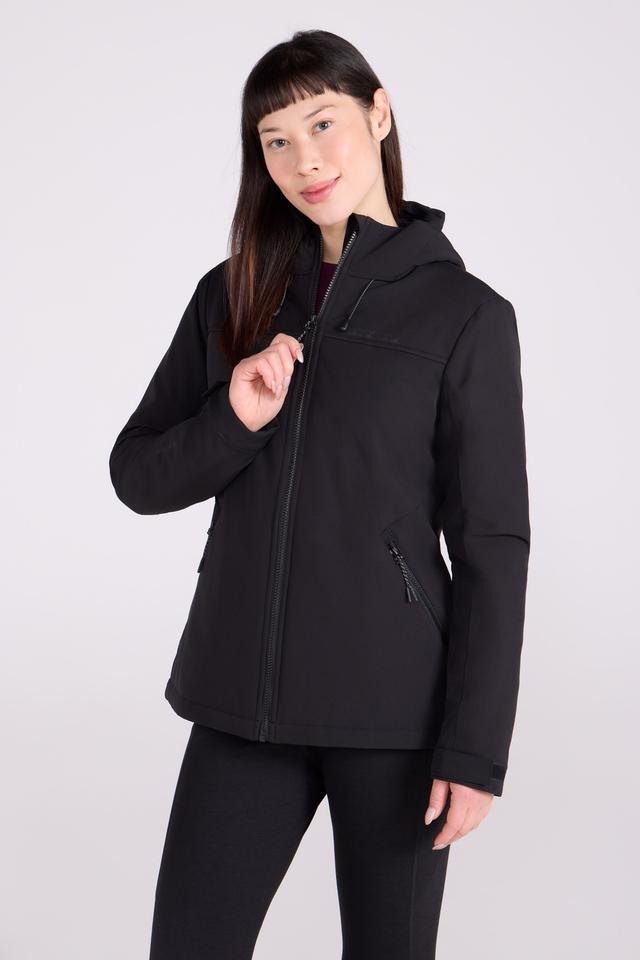 Fern Womens Fur Lined Softshell - Black