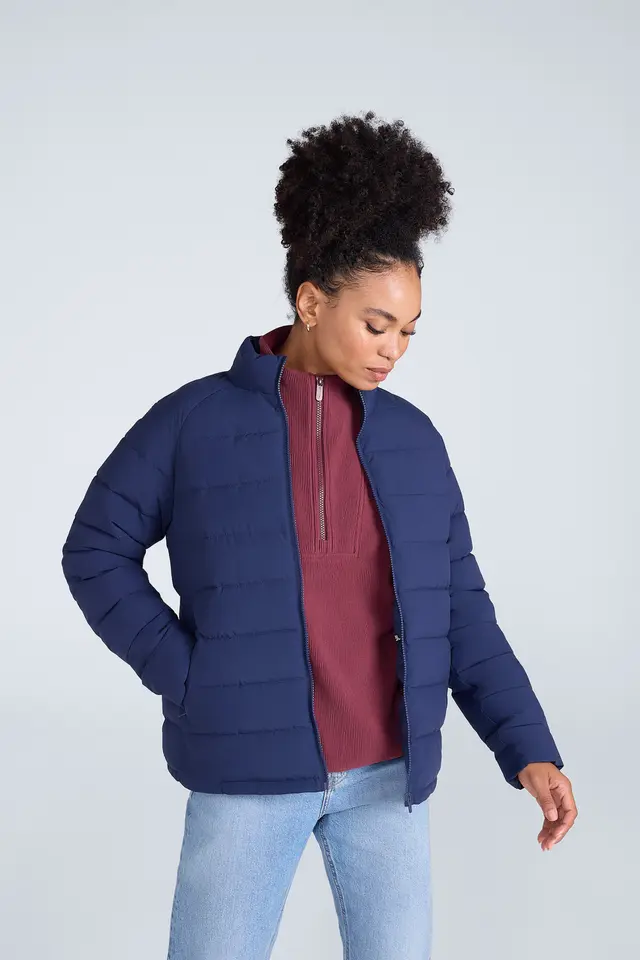 Light Cosi Womens Padded Jacket - Navy