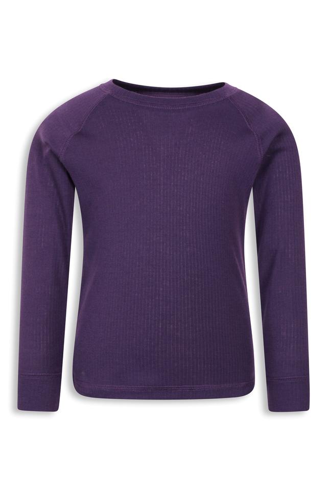 EMS Talus Kids Round Neck Base Layer Top - Purple
