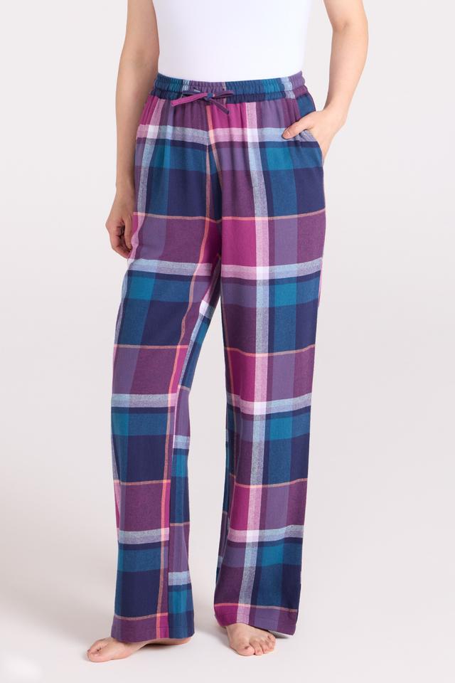 Womens Flannel Lounge Pants - Purple
