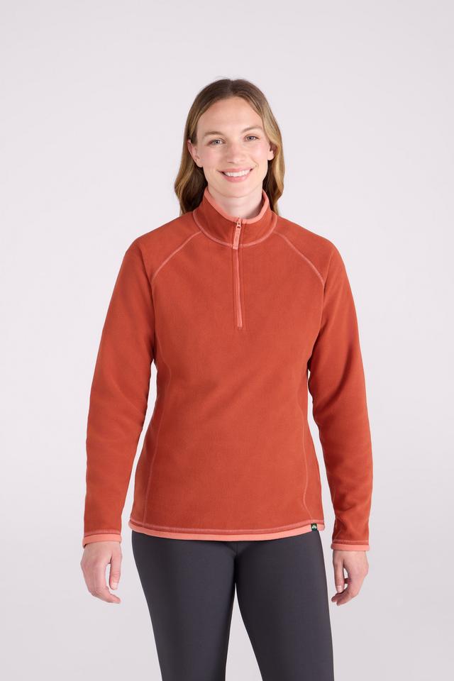 EMS Montana Womens Half-Zip Fleece - Burnt Orange