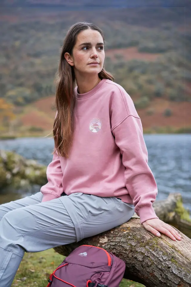 EMS Printed Womens Sweatshirt - Pink