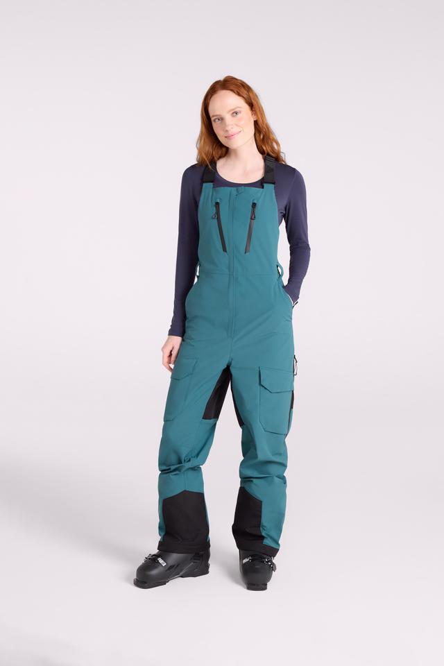 EMS Ellmau Womens 3 Layer Waterproof Bib Front Ski Pant - Teal