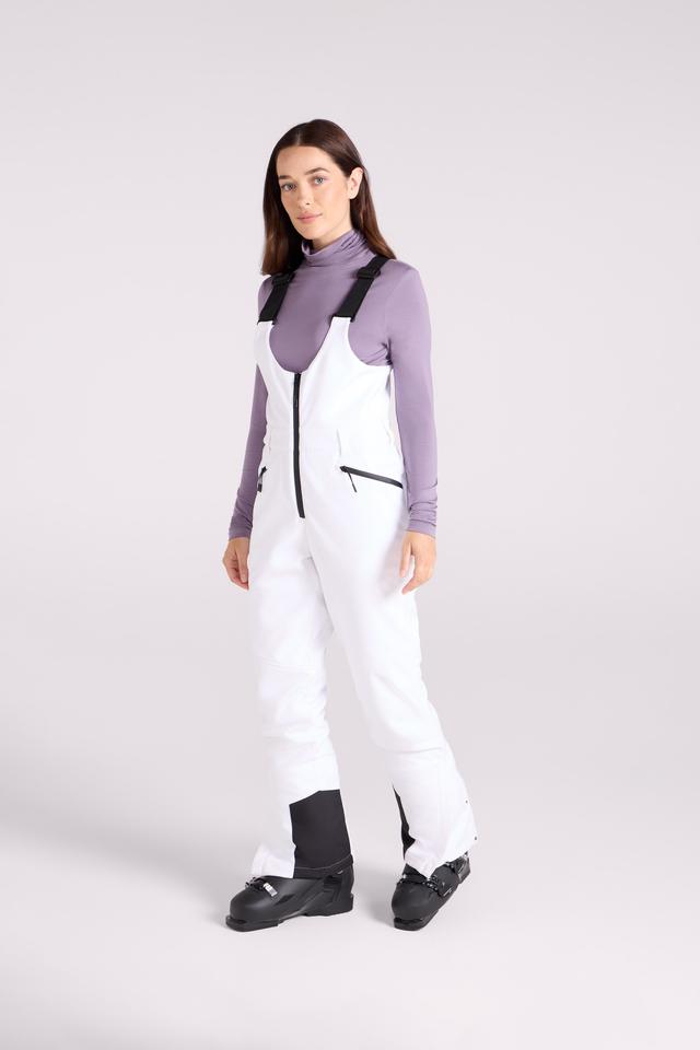 EMS Womens Softshell Bib Front Ski Pants - White