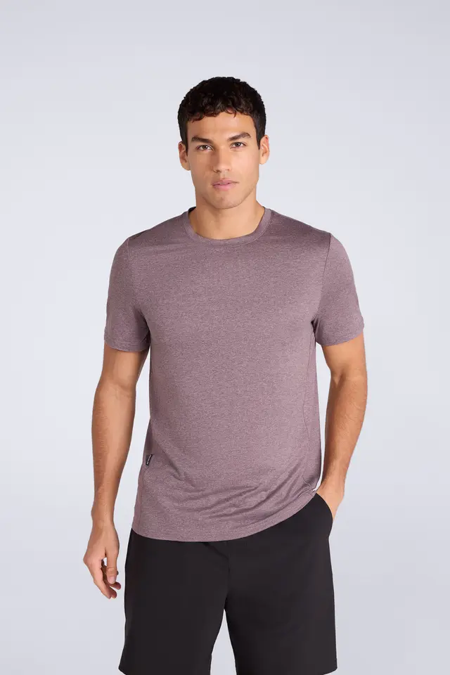 Men's Quick-Dry Active T-Shirt for Hiking & Training - Purple