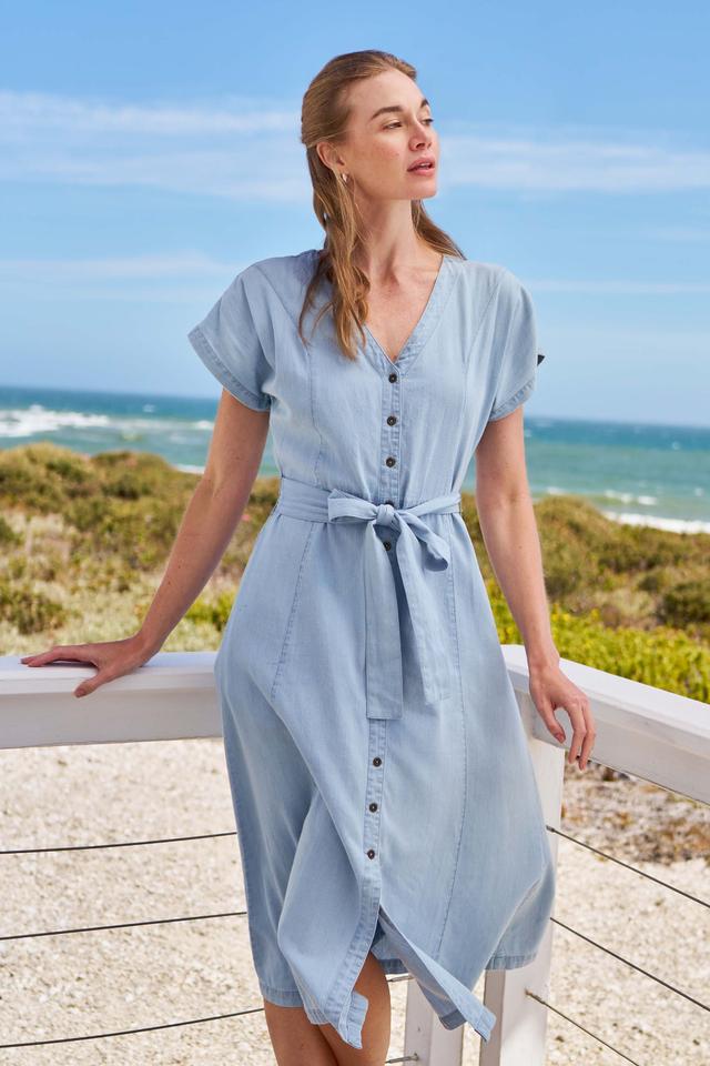 Tulum Women's Denim Dress - Blue
