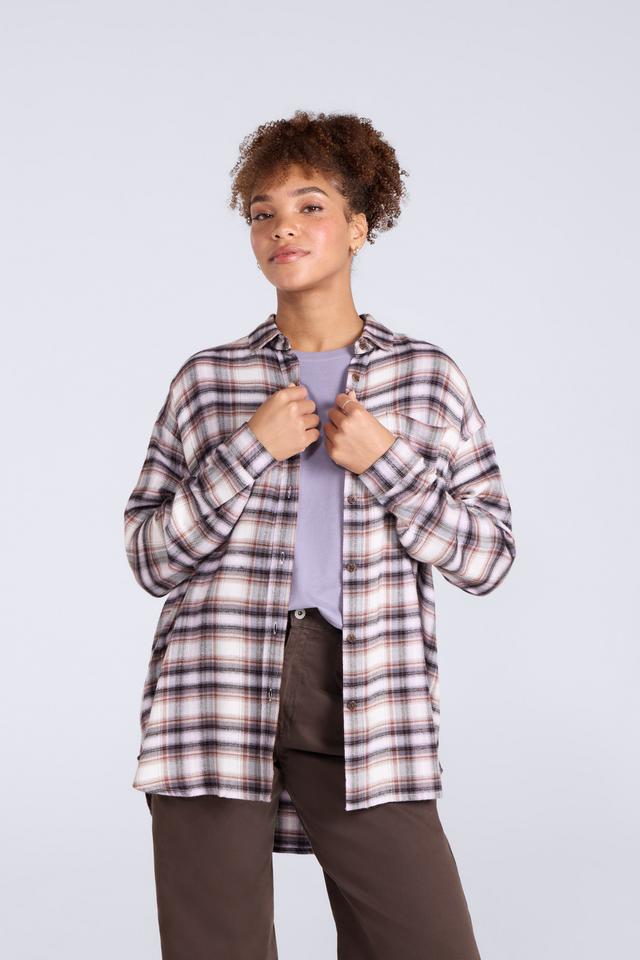 Maisie Womens Supersoft Relaxed Shirt - Pink