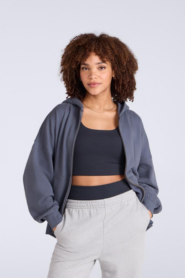 Idol Womens Zip Through Hoodie - Blue