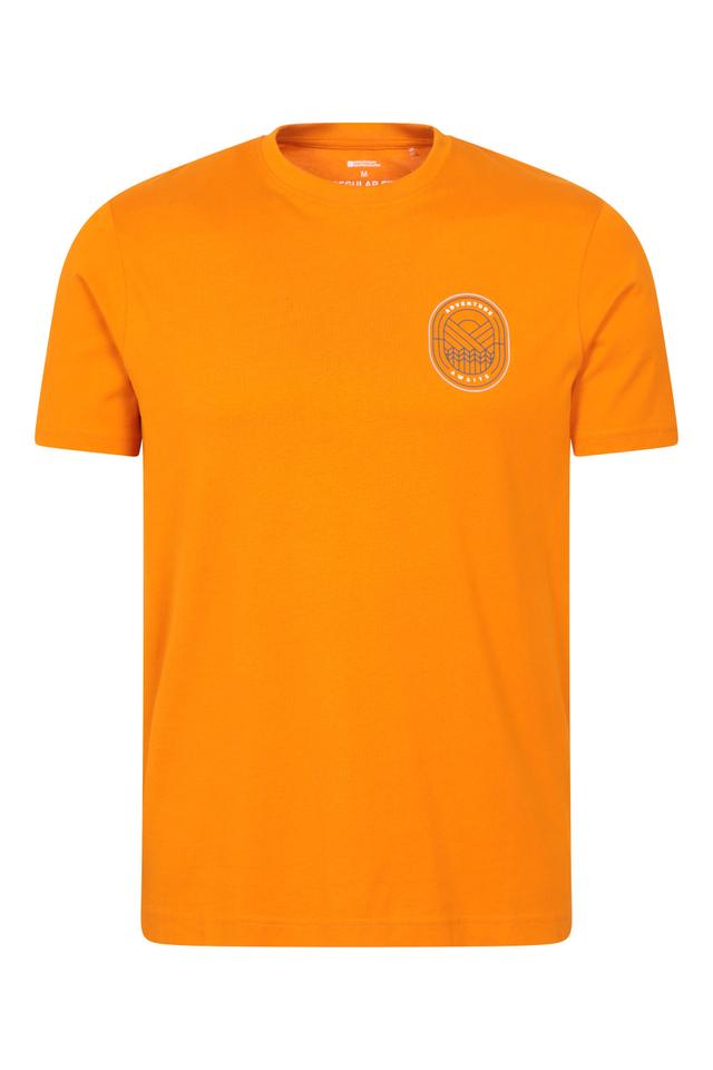 Adventure Awaits Graphic Short Sleeve T-Shirt - Orange