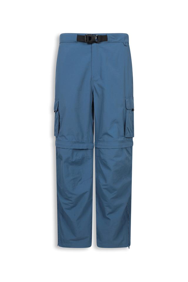 EMS Camp Cargo Mens Zip-Off Pants - Short Length - Blue
