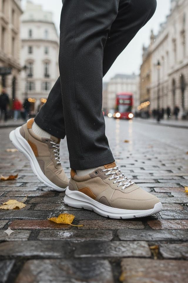 Mayfair Mens Suede Leather Casual Trainers -