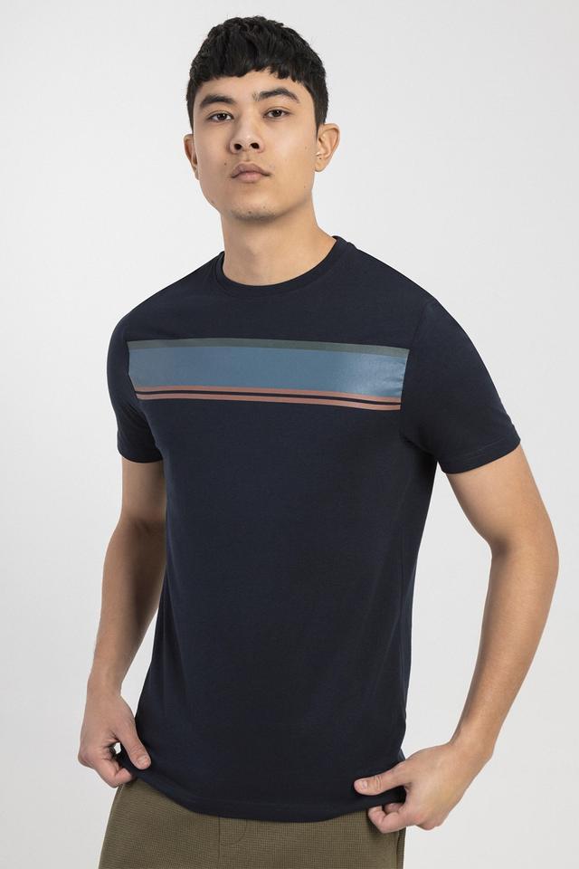 Mens Printed Stripe T-Shirt -
