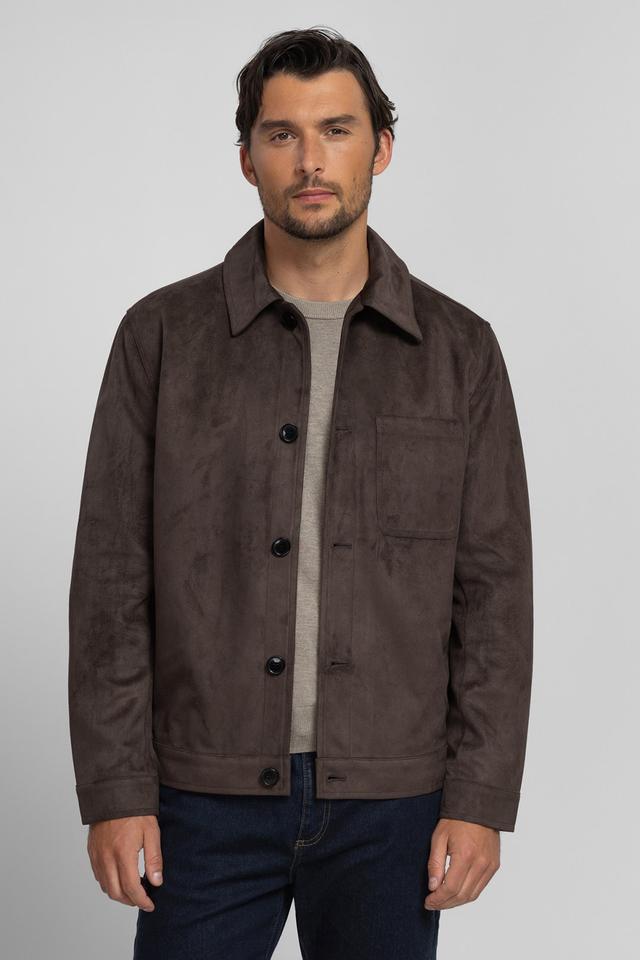 Backford Mens Faux Suede Jacket -