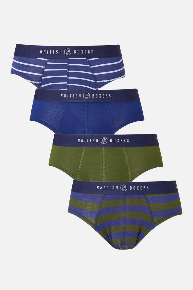 Mens Four-Pack Bamboo Briefs -