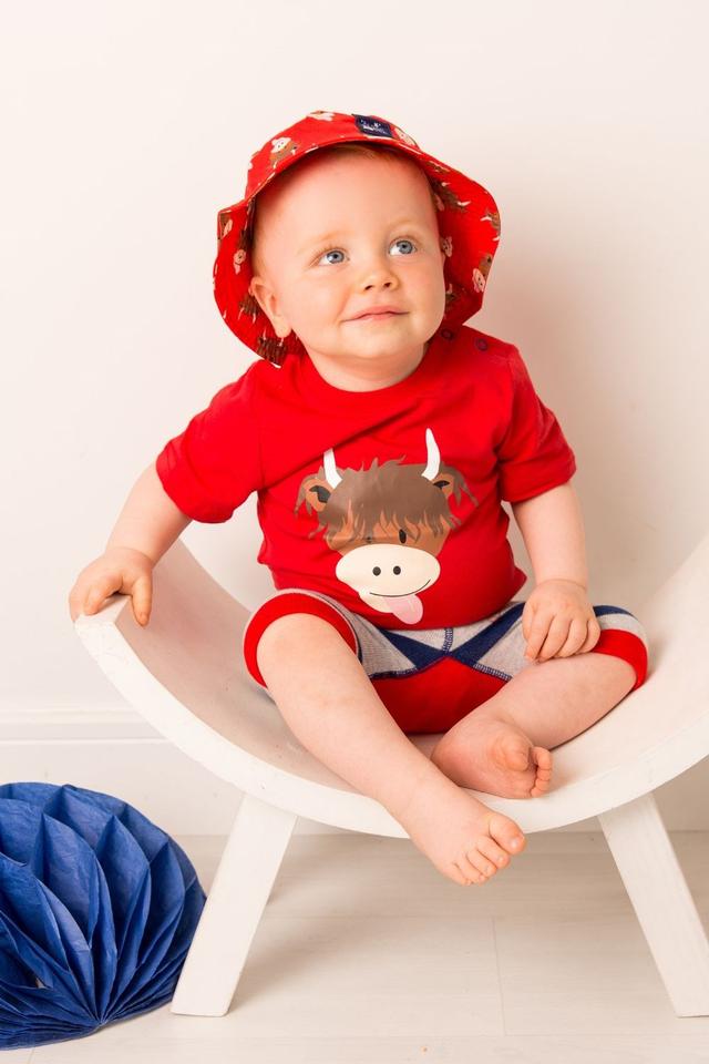 Kids Hamish Highland Cow Summer Hat -