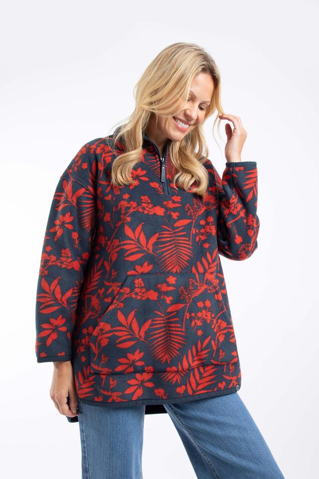 Ester Womens Printed Polar Popover Hoodie -