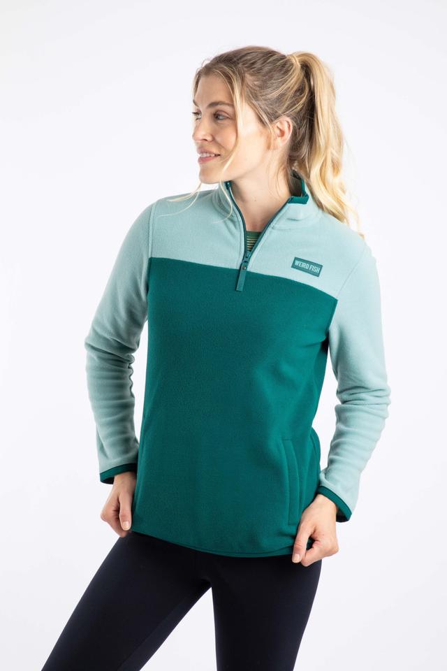 Rowan Womens 1/4 Zip Colour Block Microfleece -