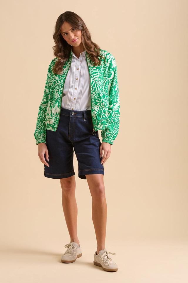 Pin Womens Tuck Bomber Jacket -