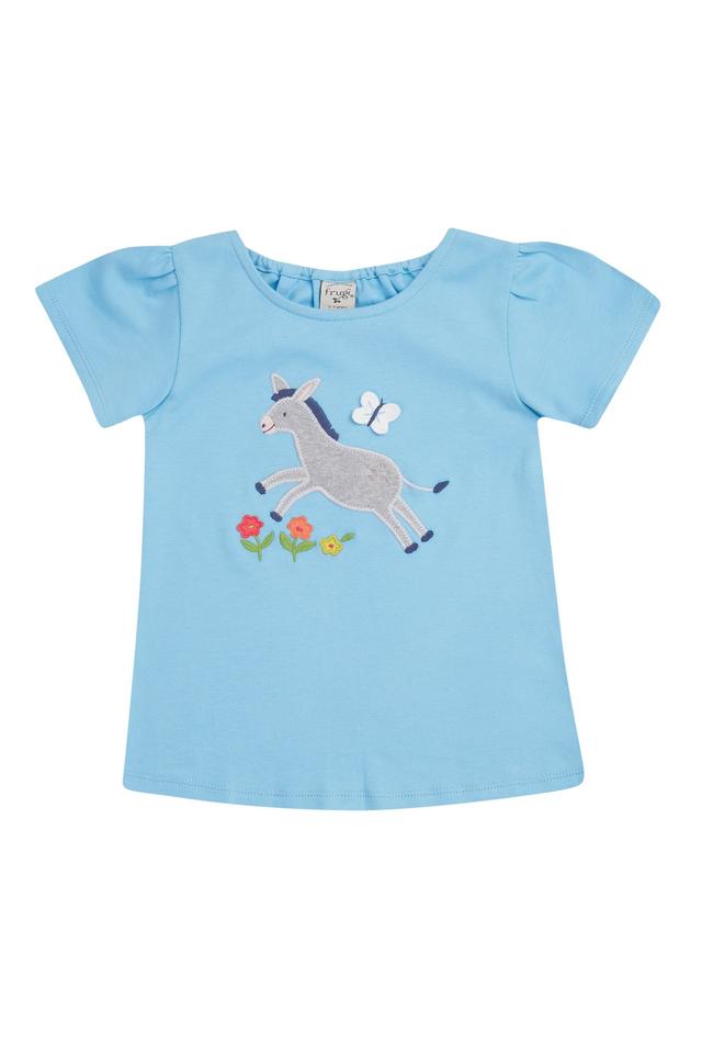 Kids 100% Organic Cotton Emily Applique T-Shirt -