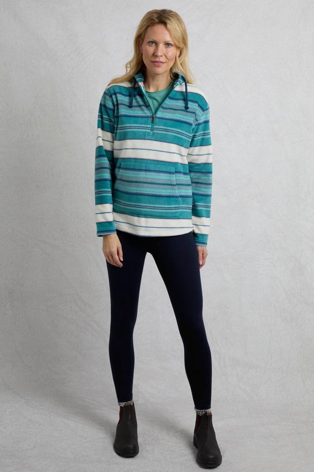 Lana Womens 1/4 Zip Printed Micro Fleece Hoodie -