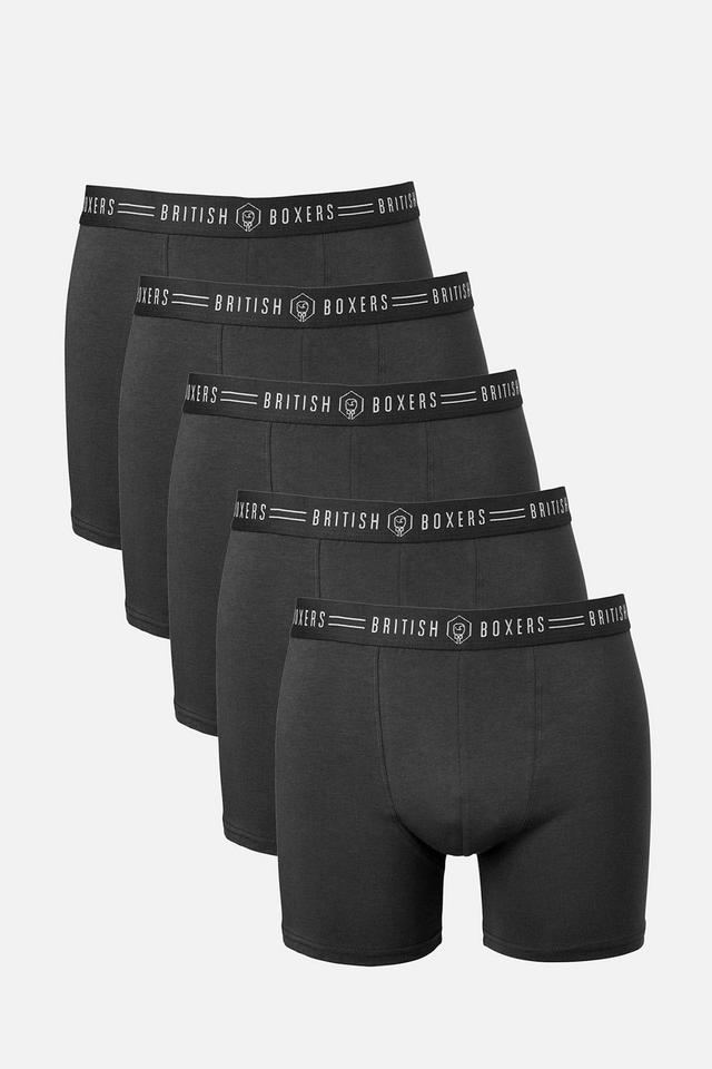 Mens 5 Pack Stretch Trunks -