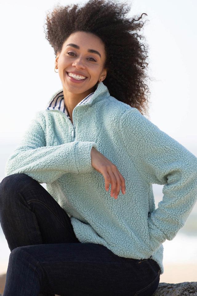 Purbeck Womens 1/4 Zip Teddy Fleece -