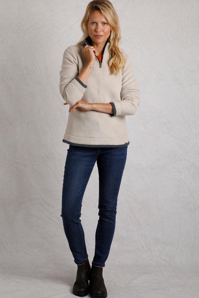 Beye Womens 1/4 Zip Grid Fleece -