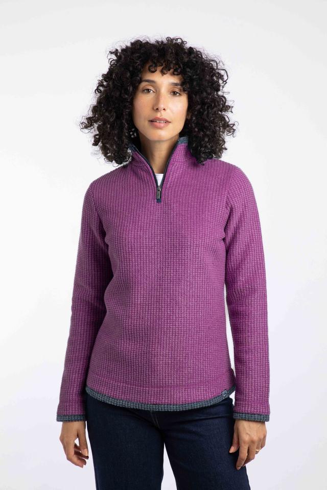 Beye Womens 1/4 Zip Grid Fleece -